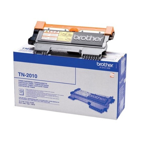 Cartouche TN-2010 Origine Brother – Noir, 1000 pages, conforme et