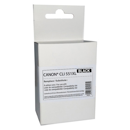 Cartouche Compatible Canon CLI-551 Noir - Solidaire