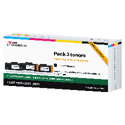 Pack de 3 toners laser compatibles Brother TN-2510XXL Noir | 1er Prix