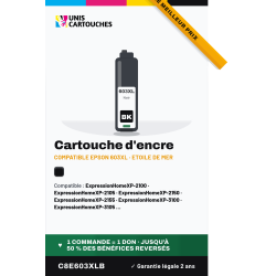 Cartouche compatible Epson 603XL noir Étoile de mer (C13T03A14010)