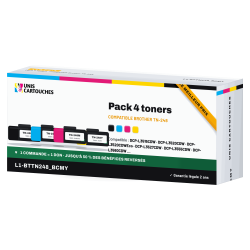 Pack de 4 toners laser compatible Brother 248 Noir et couleur | 1er Prix
