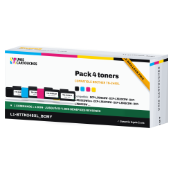 Pack de 4 Toners Laser Brother TN248XL Noir Cyan Magenta Jaune | 1er Prix
