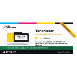 Cartouche laser jaune 1er prix compatible Brother 248 - 1000 pages