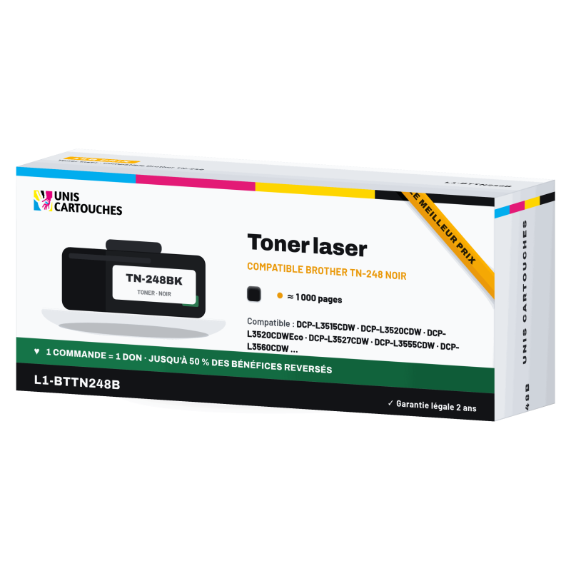 Cartouche laser noir 1er prix compatible Brother 248