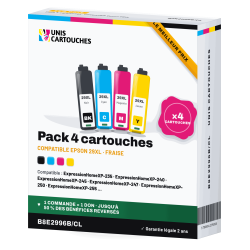 Pack 4 cartouches d'encre compatibles Epson 29XL Noir + Couleurs | 1er Prix