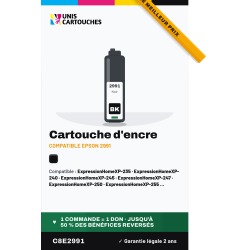 Cartouche compatible Epson 29XL Noir T2991 600 pages | 1er Prix