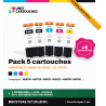 Pack 5 cartouches compatibles Canon PGI-570 XL / CLI-571 XL