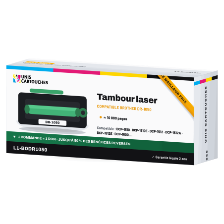 Tambour Compatible Brother DR-1050 Noir - 1er Prix
