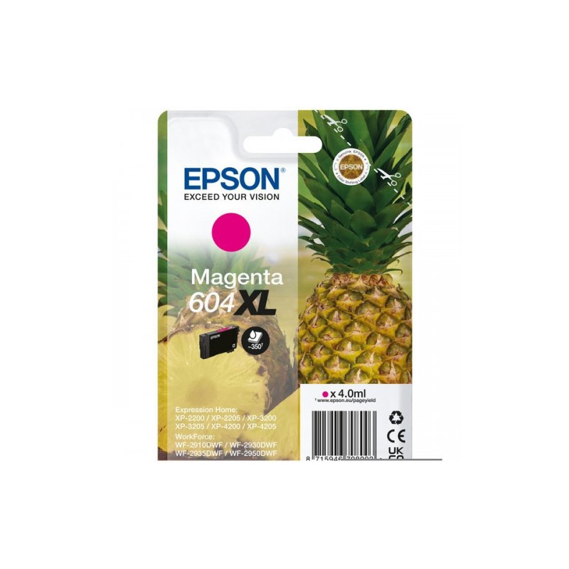 Cartouche Magenta D'origine Epson 604XL pour Expression Home