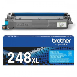 Toner Laser Original Brother TN-248XLC Cyan - Conforme et fiable