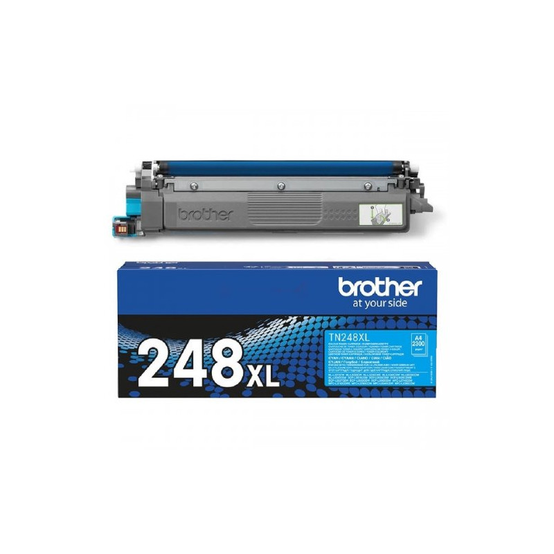 Toner Laser Original Brother TN-248XLC Cyan - Conforme et fiable