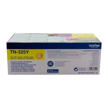 Toner Original Brother TN-325 Jaune - Conforme et fiable
