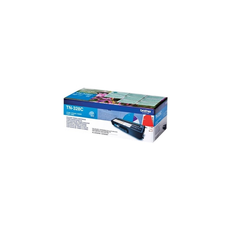 Cartouche TN-328 Cyan Origine Brother pour DCP-9270 CDN, HL-4500