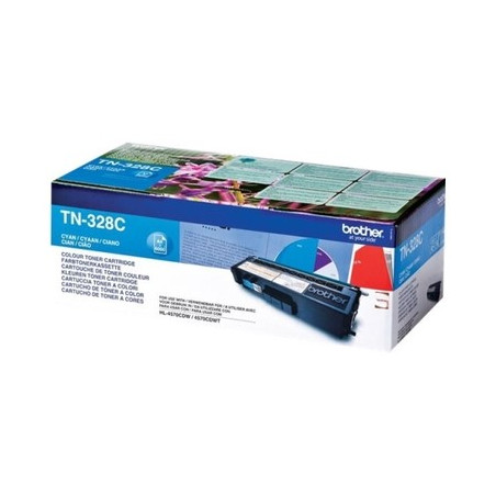 Cartouche TN-328 Cyan Origine Brother pour DCP-9270 CDN, HL-4500