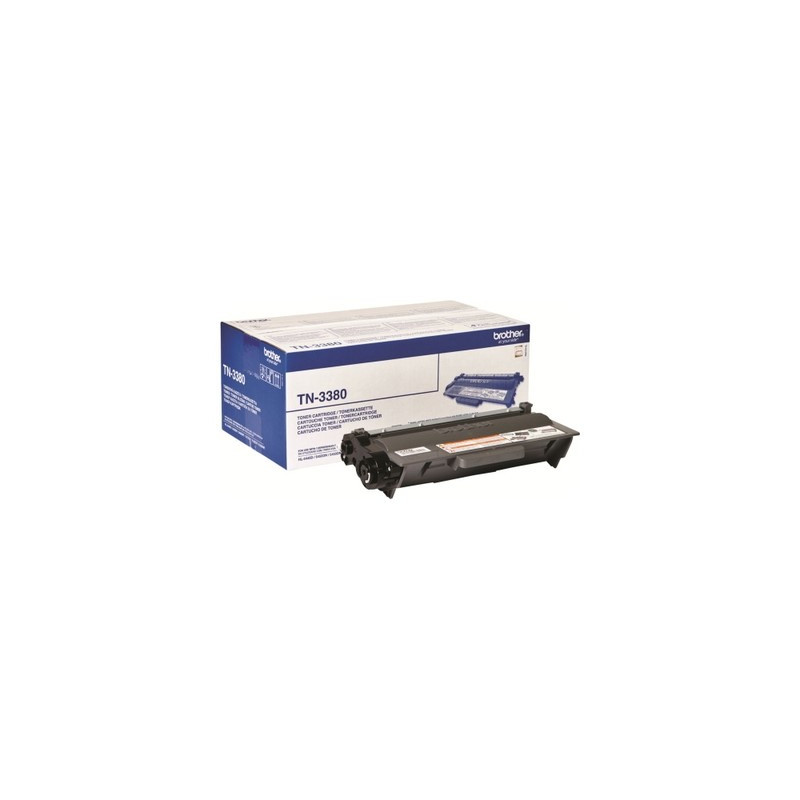 Cartouche laser TN-3380 Origine Brother – Noir, 8000 pages, conforme