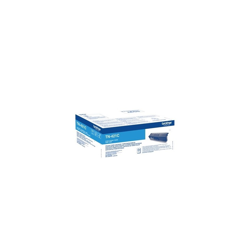 Cartouche TN-421 Cyan Origine Brother pour imprimantes sélectionnées
