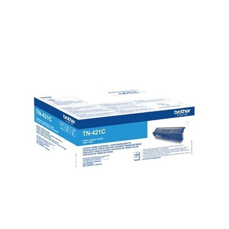 Cartouche TN-421 Cyan Origine Brother pour imprimantes sélectionnées