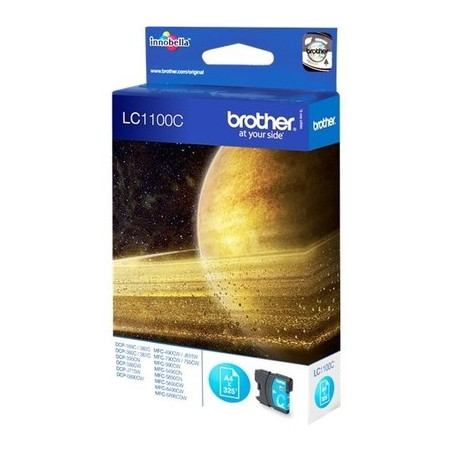 Cartouche Brother LC-1100HY C Cyan 750 pages haute capacité | Origine