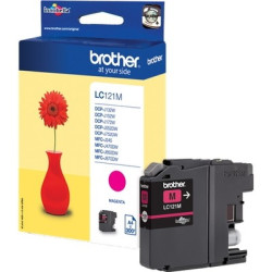 Cartouche Magenta Origine Brother 121M pour DCP-J 132 W, DCP-J 150