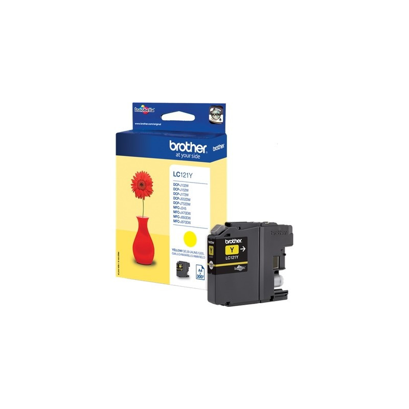 Cartouche Jaune Originale Brother LC121Y 121Y - Conforme et fiable