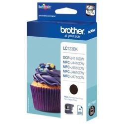 Cartouche Origine Noir Brother LC-123BK (Réf. 123) - Conforme OEM