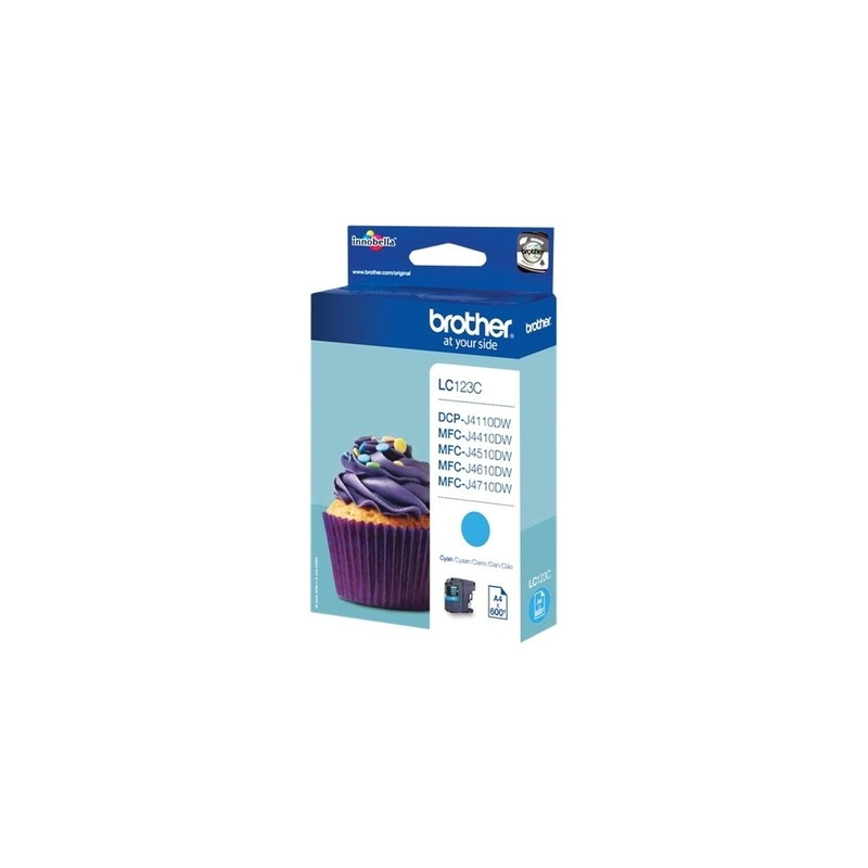 Brother LC123CY Cyan - Cartouche d'encre Originale 123 pour