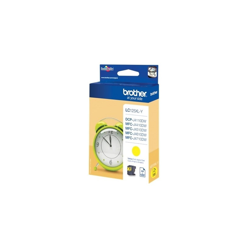 Cartouche Jaune Origine Brother 125XLY - Conforme et fiable