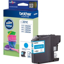 Cartouche Origine Brother LC221C Cyan - Référence 221C