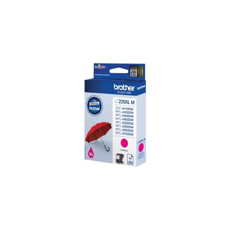 Cartouche D'ORIGINE Brother 225 Magenta - Conforme et reconnue
