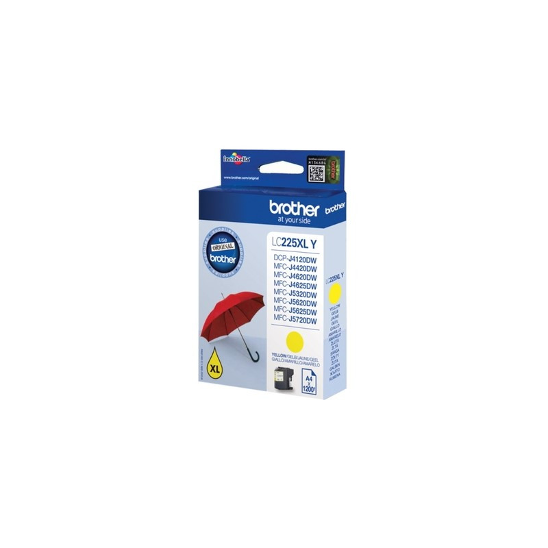 Cartouche D'origine Jaune LC225XLY Brother 225 - Conforme