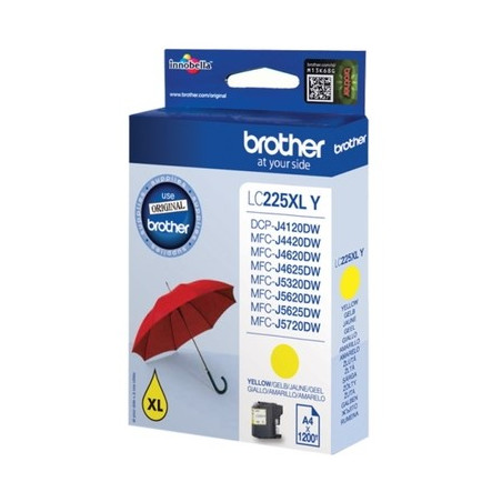 Cartouche D'origine Jaune LC225XLY Brother 225 - Conforme