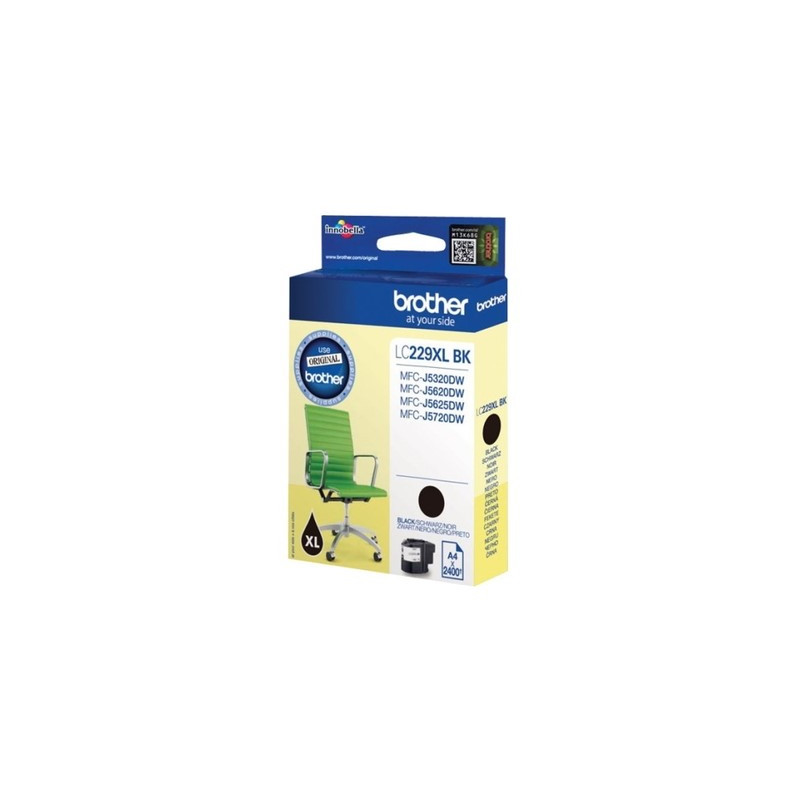 Cartouche Originale Brother 229XLBK Noir - Référence Constructeur