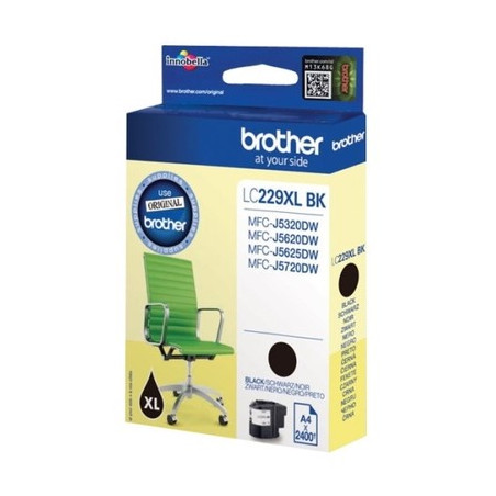 Cartouche Originale Brother 229XLBK Noir - Référence Constructeur