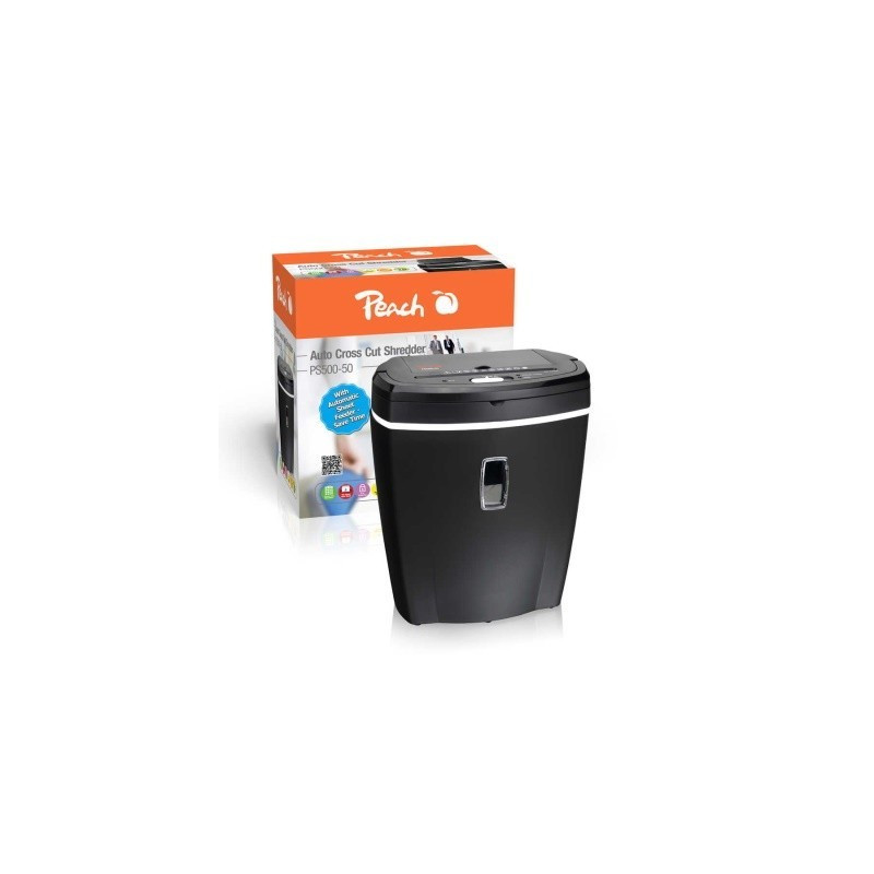 Peach PS500-50 - Destructeur coupe croiée avec chargeur automatique de