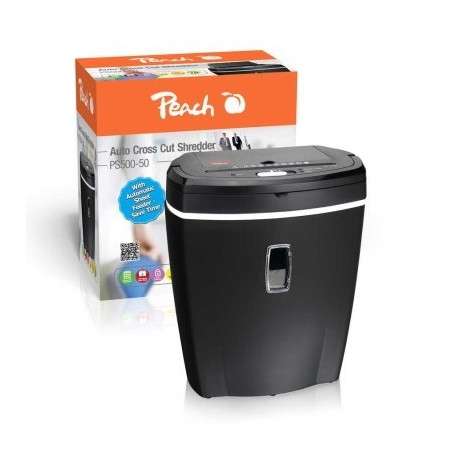 Peach PS500-50 - Destructeur coupe croiée avec chargeur automatique de