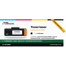 Toner compatible HP CF259A / 59A Noir 3000 pages | 1er Prix