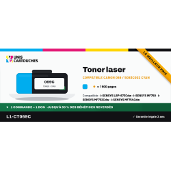 Toner compatible Canon 069 Cyan 5093C002 1900 pages | 1er Prix