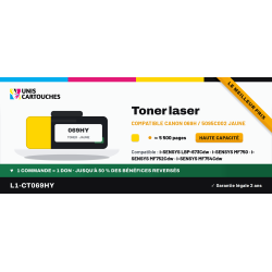 Toner compatible Canon 069H Jaune 5095C002 5500 pages | 1er Prix