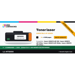 Toner compatible HP 05X CE505X Noir 6500 pages | 1er Prix