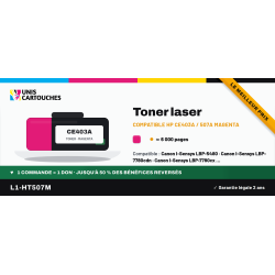 Toner compatible HP 507A CE403A Magenta 6000 pages | 1er Prix