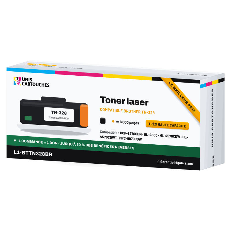 Toner Brother TN-328 Noir 6 000 pages | 1er Prix