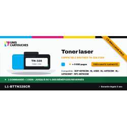 Toner Brother TN-328 Cyan 6 000 pages | 1er Prix