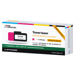 Toner laser compatible Brother TN-328 Magenta | 1er Prix