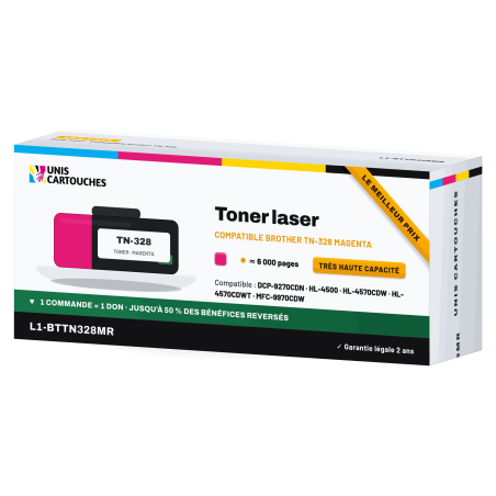 Toner Brother TN-328 Magenta 6 000 pages | 1er Prix