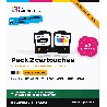Pack Canon PG-540XL + CL-541XL remanufacturé V2, noir et couleur