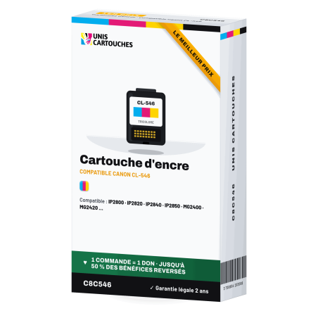 Cartouche Compatible CANON CL546 Tricolor - 1ER PRIX