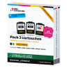 Pack 3 cartouches Canon 2 x PG-545XL + CL-546XL remanufacturées V2