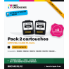 Pack 2 cartouches noires Canon PG-540XL remanufacturées V2