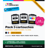 Cartouche Compatible CANON 540XL/541XL Noir + Tricolore Pack x 3