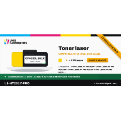 Toner compatible HP 201X CF402X jaune, 2 300 pages | 1er Prix